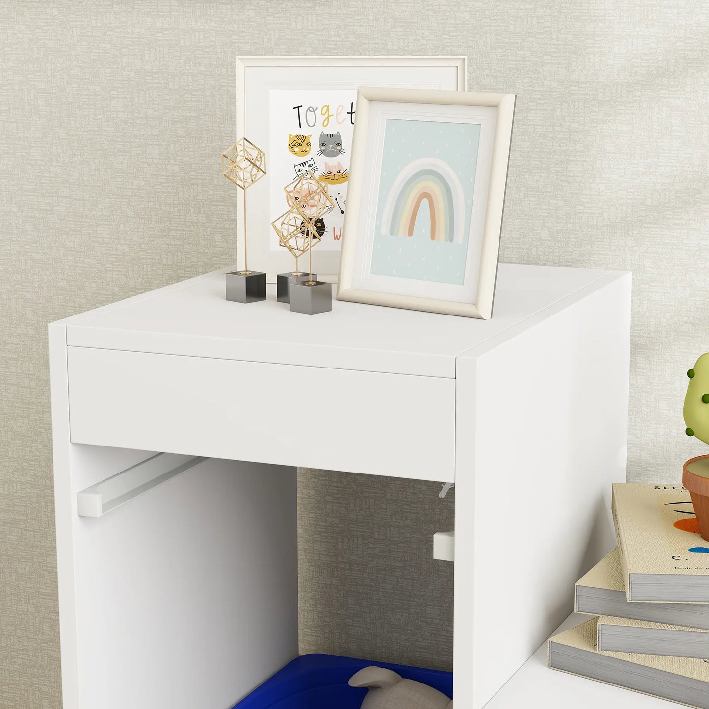 3 Layer Toy Storage Organizer Kids Bookshelf, 6 Plastic Bins, Yellow, Blue Baby & Kids Storage at Gallery Canada