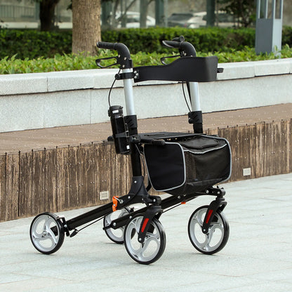 Lightweight Folding Walker, Large Seat, Adjustable Handle, Black Knee Walker & Wheelchair Ramps at Gallery Canada
