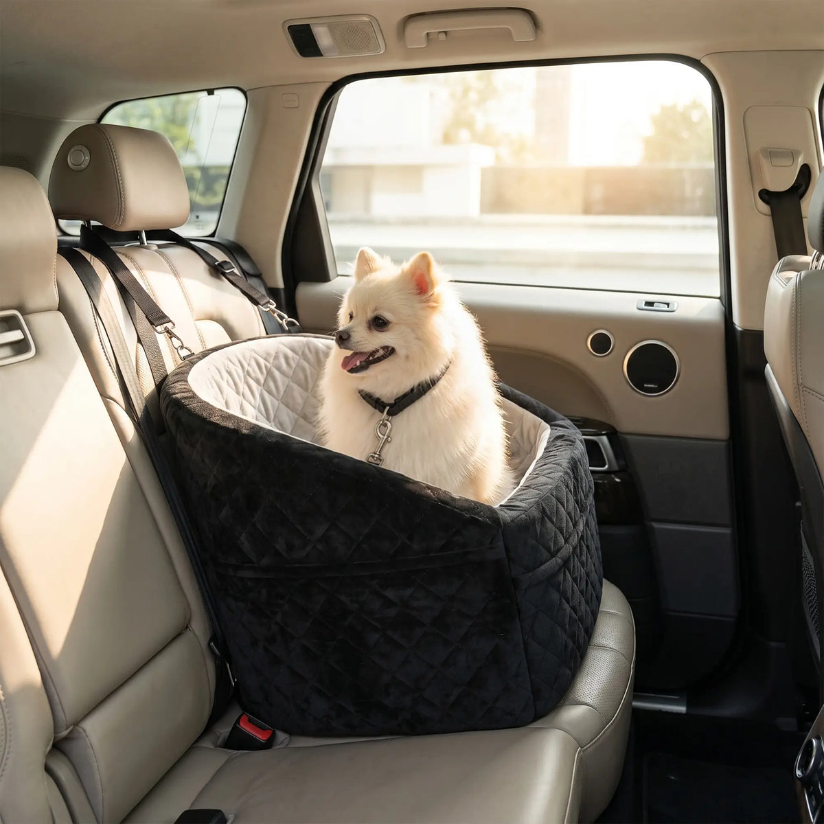 Dog Booster Car Seat Washable, Small Under 10kg, Grey Dog Bike Trailers & Strollers at Gallery Canada