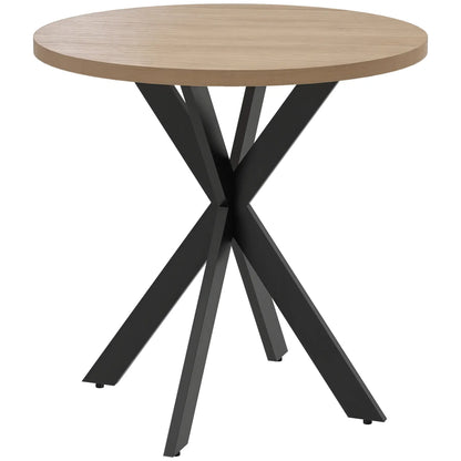 29" Round Dining Table, Steel Legs, Brown Bar Tables & Dining Tables at Gallery Canada