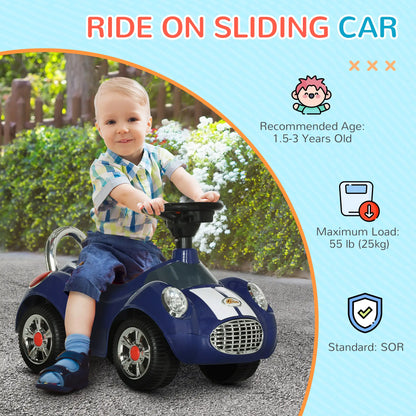 Baby Push Car, Music Horn Light, Dark Blue Push Cars for Toddlers at Gallery Canada