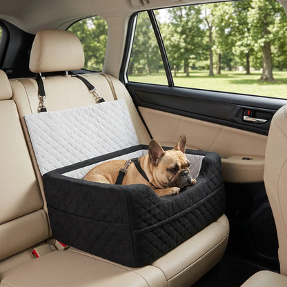 Dog Car Seat, Washable, For Small Dogs Under 10kg, Grey