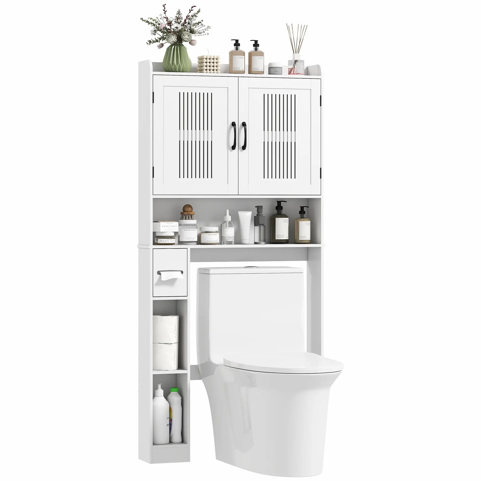 Over Toilet Storage Cabinet, Adjustable Shelf, Toilet Paper Holder Bathroom Cabinets at Gallery Canada