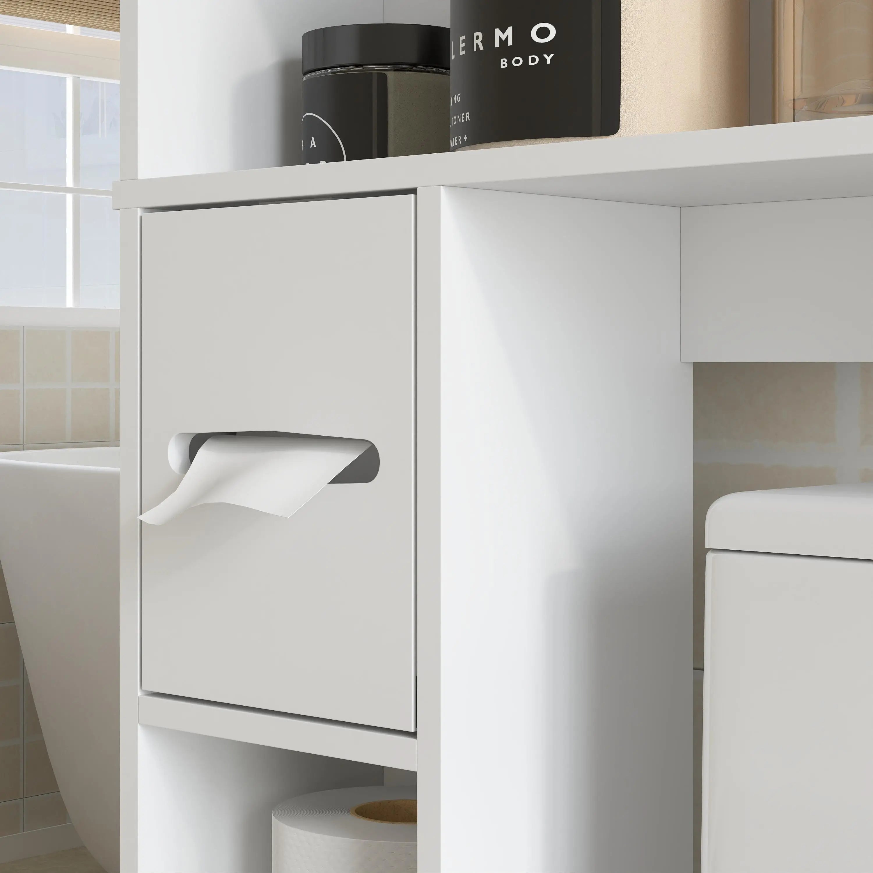 Over Toilet Storage Cabinet, Adjustable Shelf, Toilet Paper Holder Bathroom Cabinets at Gallery Canada