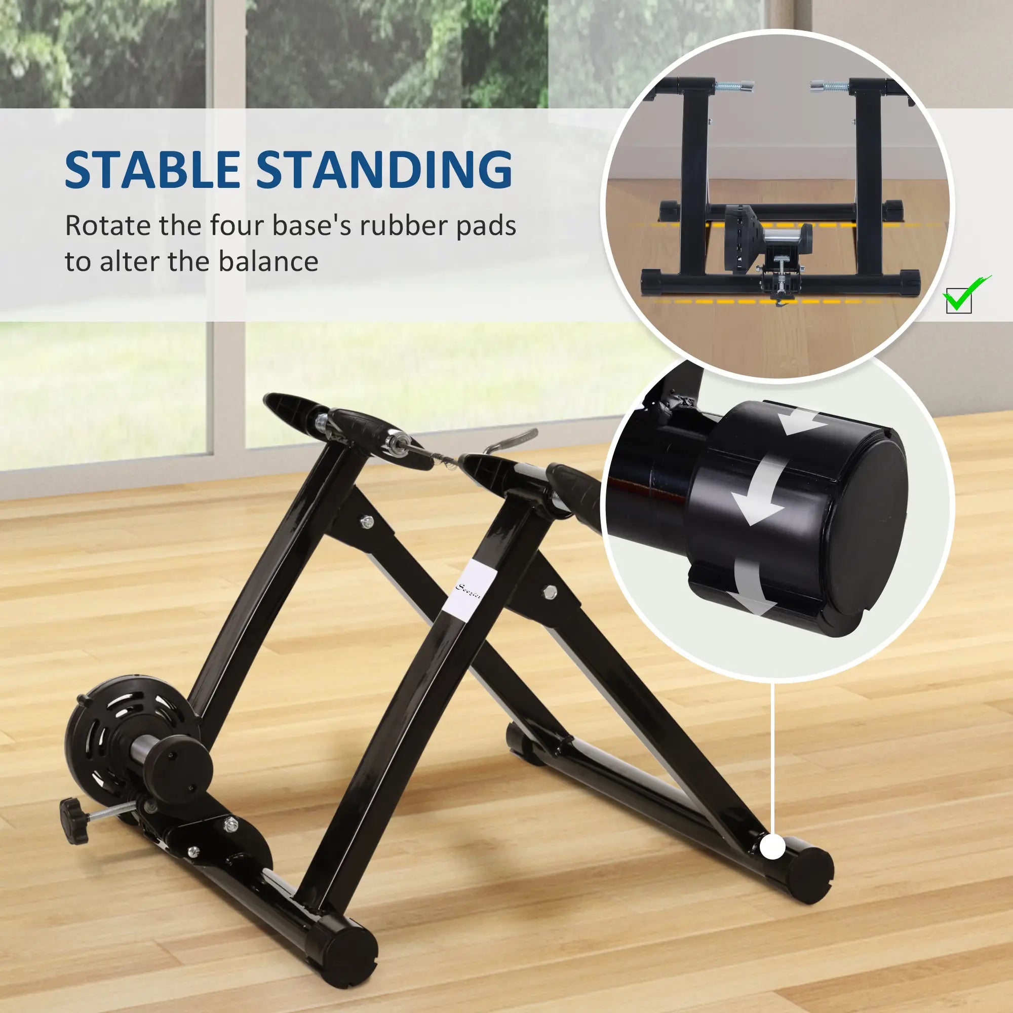 Foldable Indoor Bike Trainer, 26-28