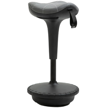 Backless Wobble Stool, Adjustable Standing Desk Chair, Grey Task Chairs at Gallery Canada