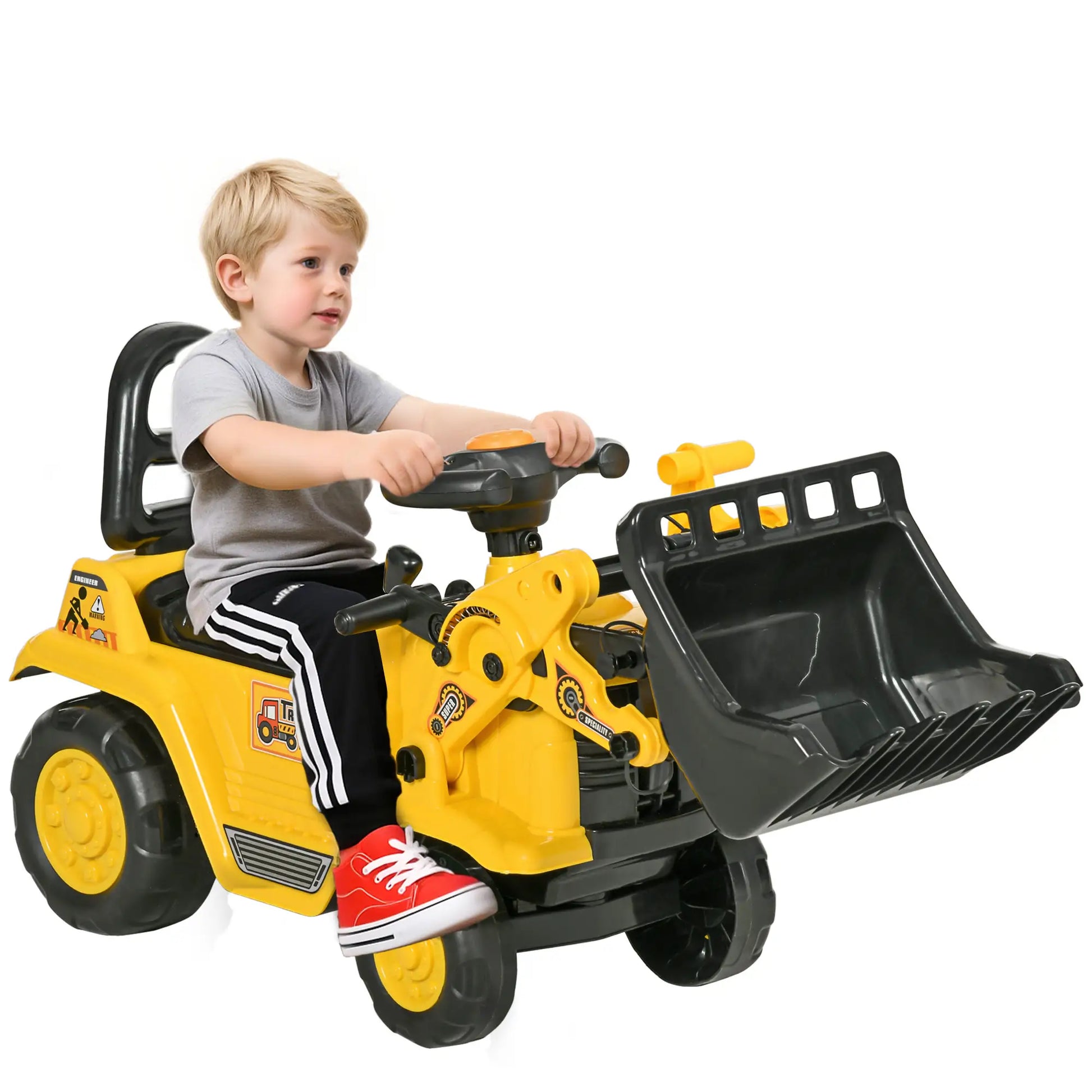 Ride-On Toy Bulldozer, Bucket Horn, Steering Wheel Storage, 18-48 Months, Yellow Toy Excavators at Gallery Canada