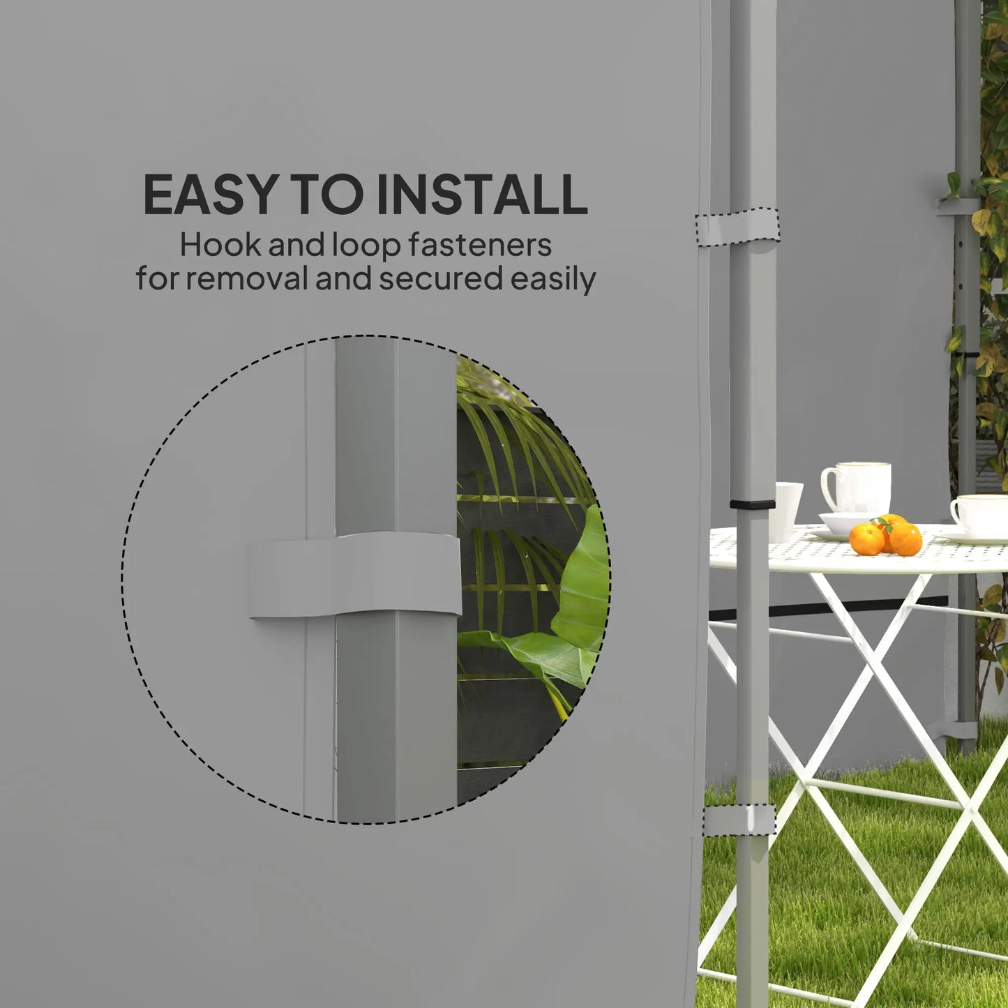 Instant Canopy Sidewall, Zipper Mesh Window, 10 x 10 ft, 2 Pack Gazebo Sidewalls at Gallery Canada