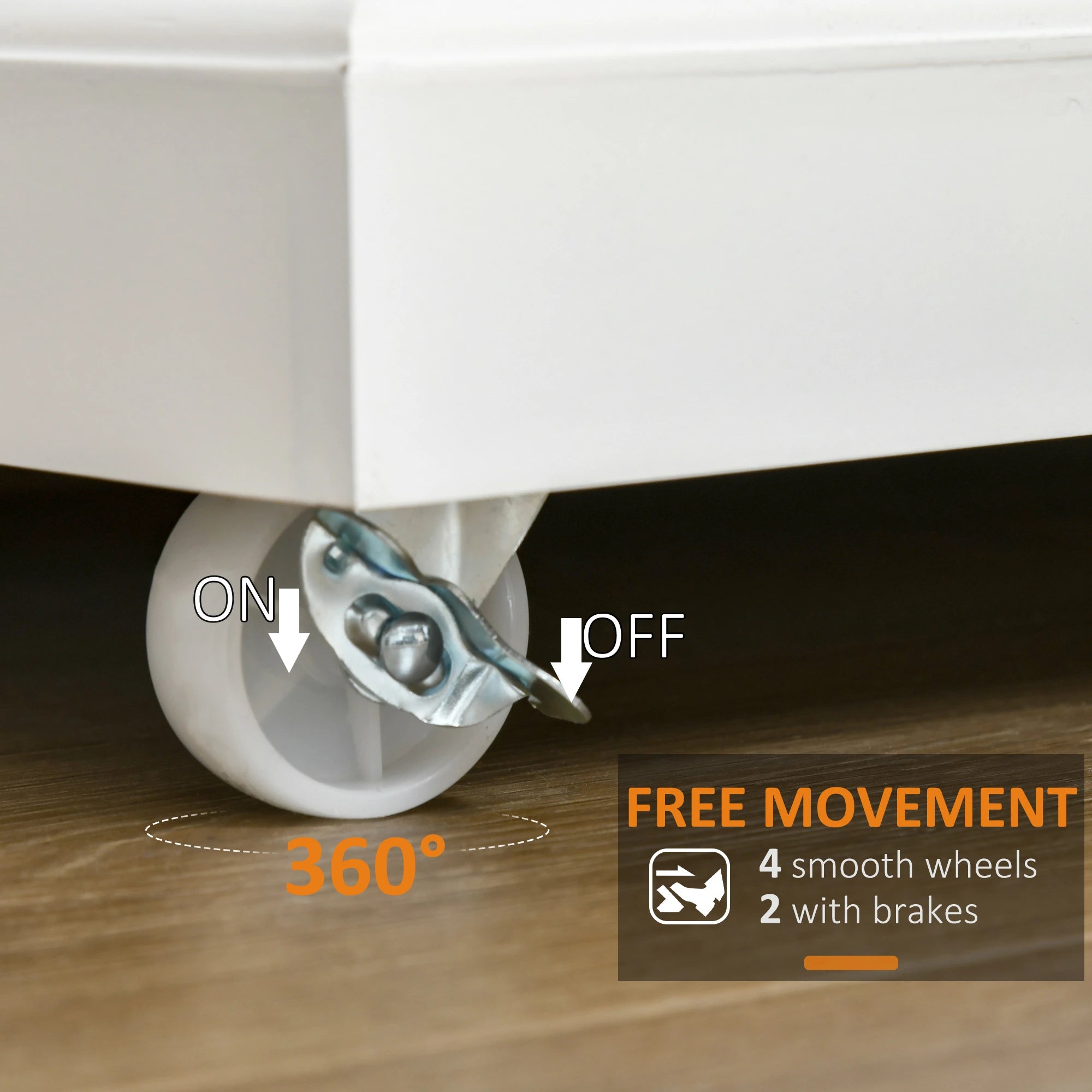 Foldable Kitchen Island with Storage Drawer, Farmhouse Style Rolling Utility Cart, Coffee Bar Cabinet on Wheels with Drop-Leaf Wood Top, White Kitchen Islands & Kitchen Carts at Gallery Canada