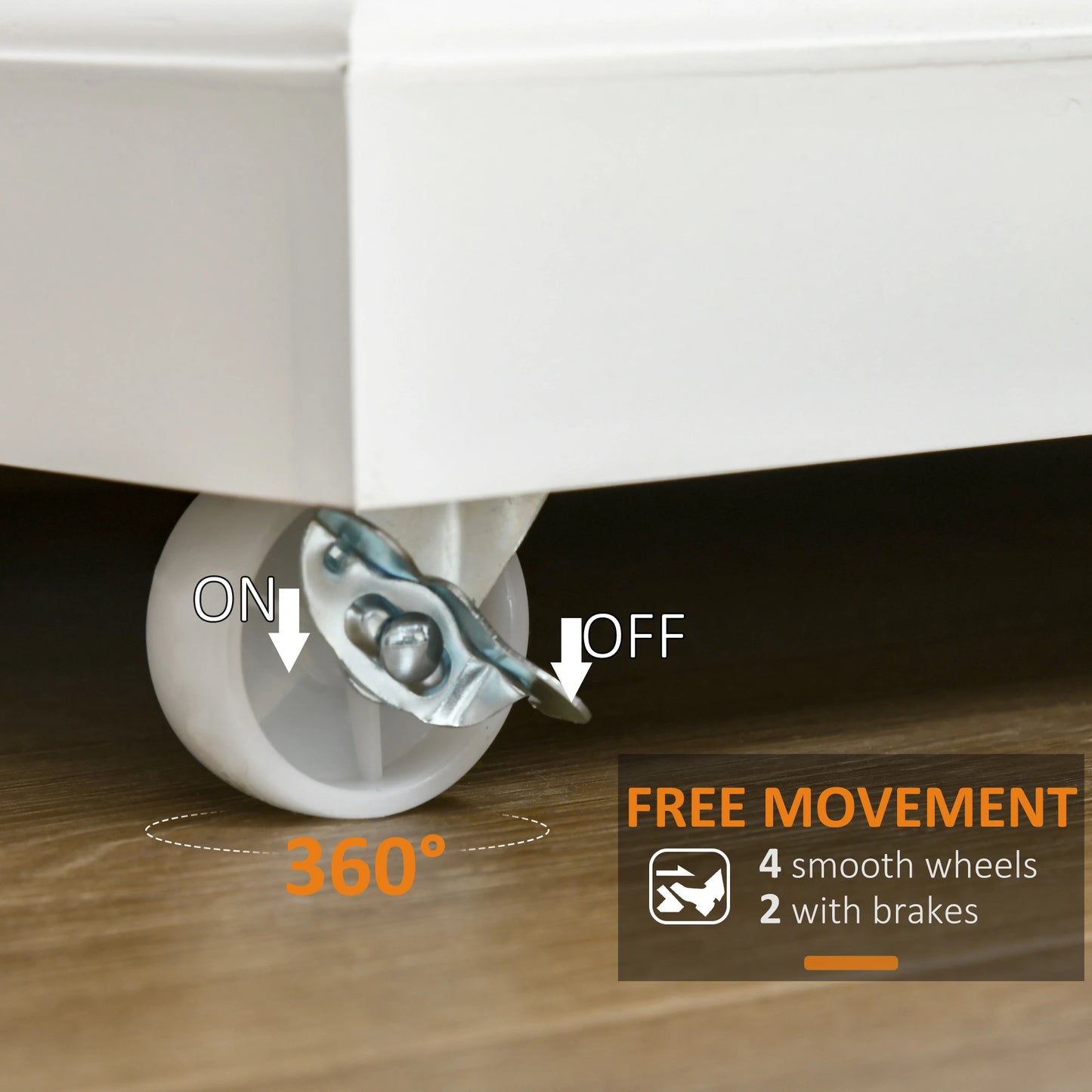 Foldable Kitchen Island with Storage Drawer, Farmhouse Style Rolling Utility Cart, Coffee Bar Cabinet on Wheels with Drop-Leaf Wood Top, White Kitchen Islands & Kitchen Carts at Gallery Canada