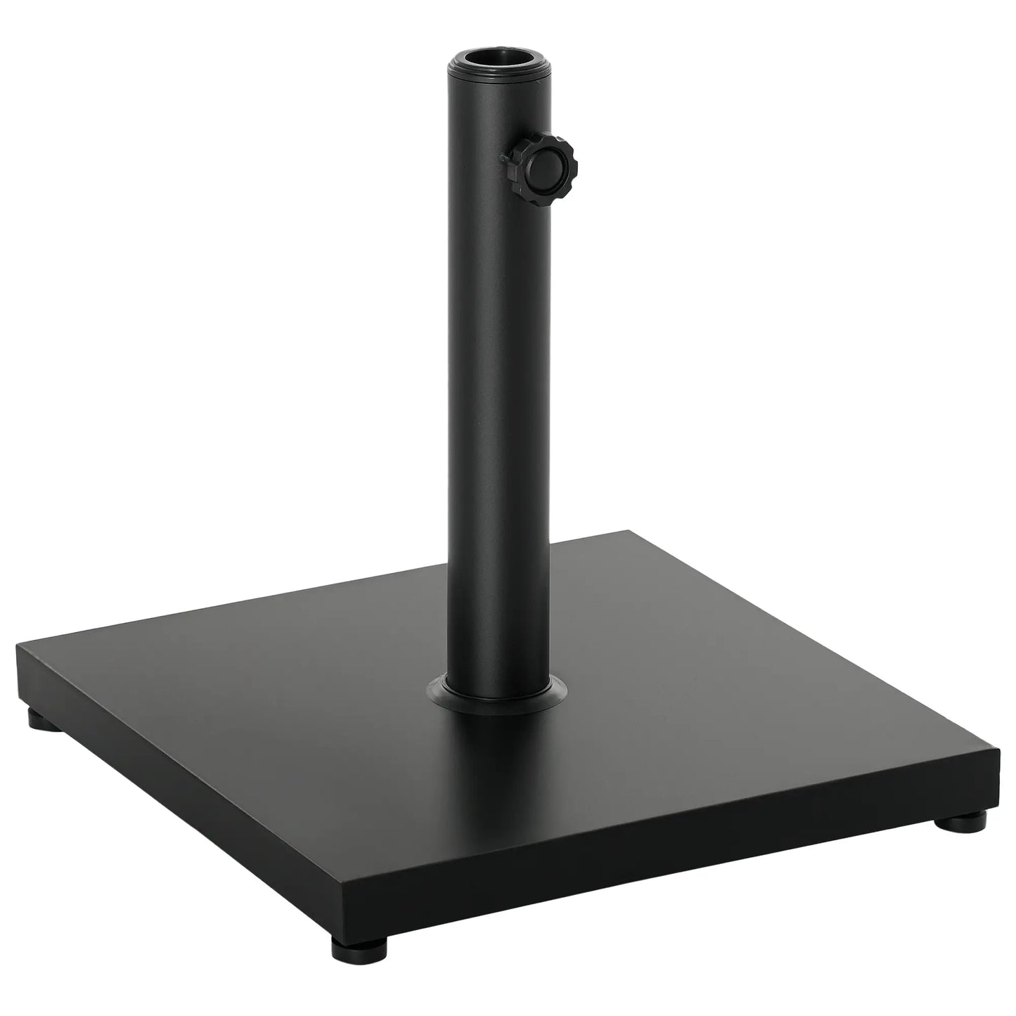 29 lbs 16" Heavy Duty Square Umbrella Base, Patio Outdoor, Black Umbrella Bases Black at Gallery Canada