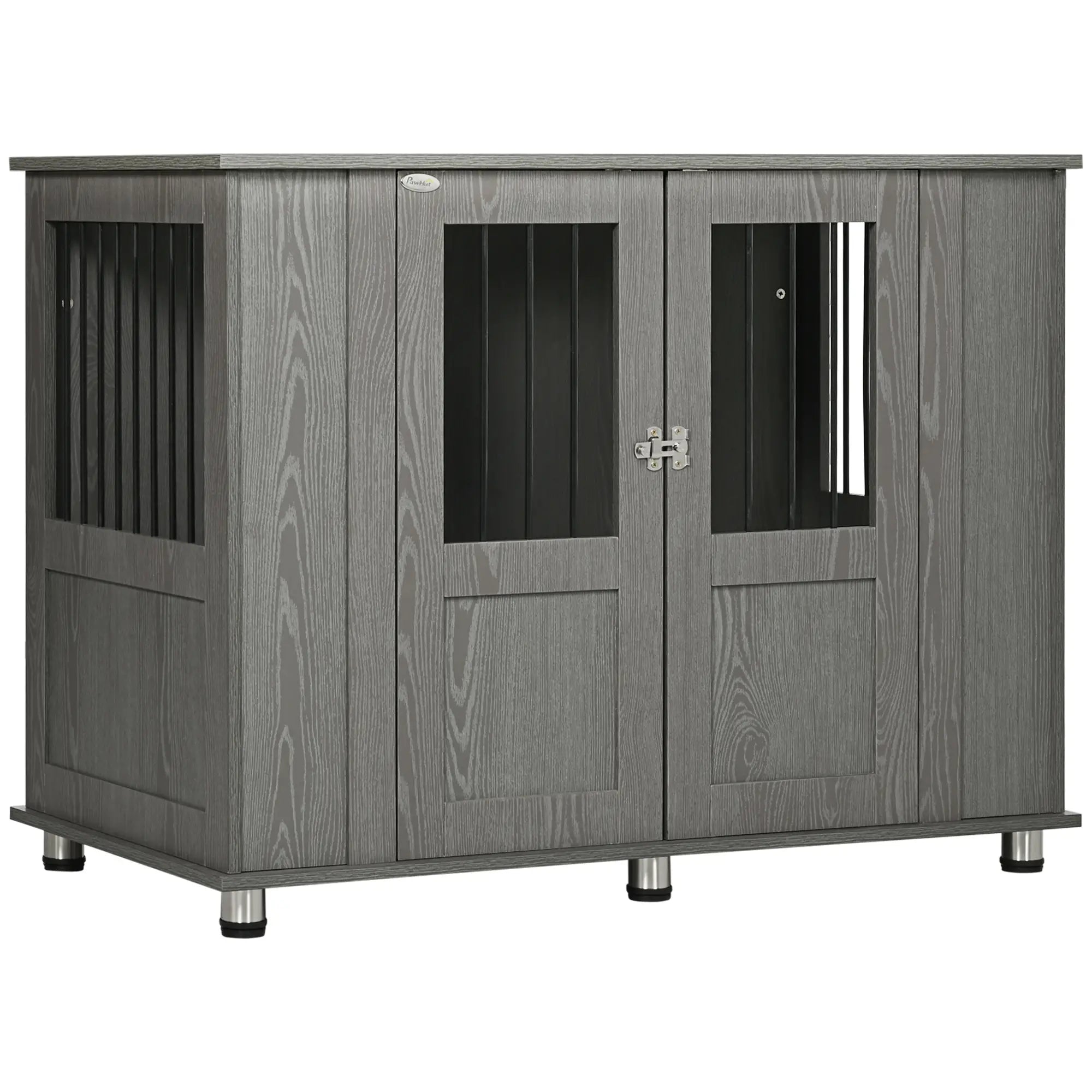 Dog Crate Furniture with Lockable Magnetic Door, Adjustable feet for Extra Large, Medium &; Small Dogs, Indoor Use, Grey Houses, Kennels & Pens at Gallery Canada