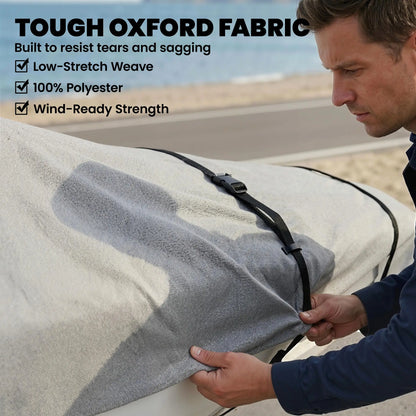 19-20 Ft Trailer Boat Cover, 3000mm Waterproof, Light Grey Water Sports & Boating Supplies at Gallery Canada