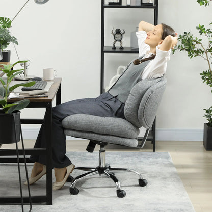 Armless Office Chair, Wide Padded Seat, Adjustable Height, Tilt Function, Grey Task Chairs at Gallery Canada