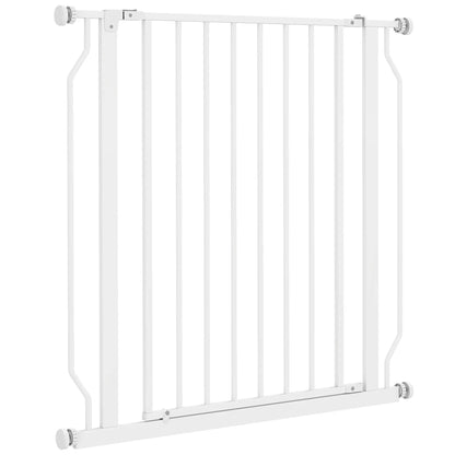 30"-34" Easy Install Pet Gate, Door & Double Lock, Extra Wide, White Houses, Kennels & Pens White at Gallery Canada