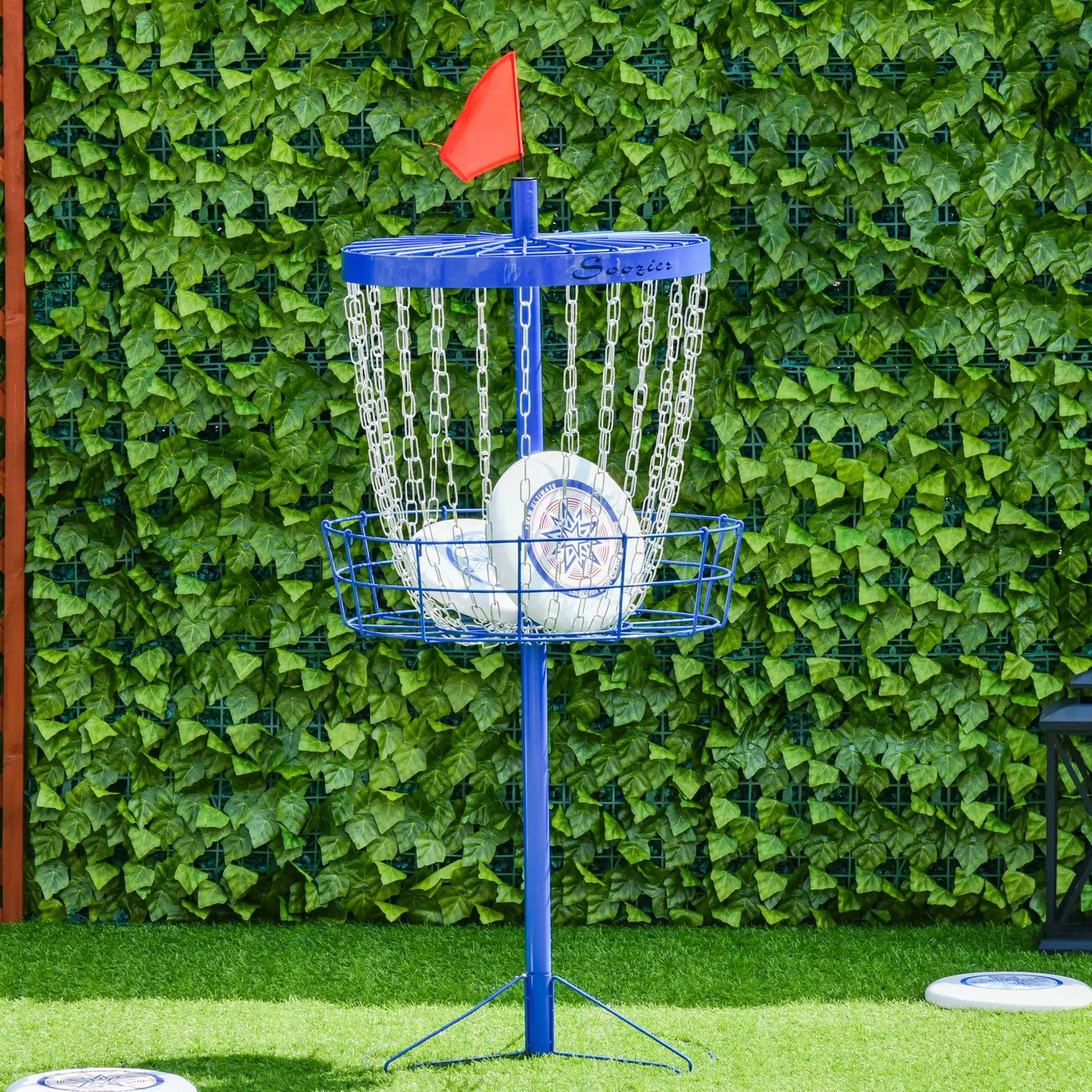 24-Chain Portable Disc Golf Basket, Easy Assembly, Lightweight, Deep Blue Baseball at Gallery Canada