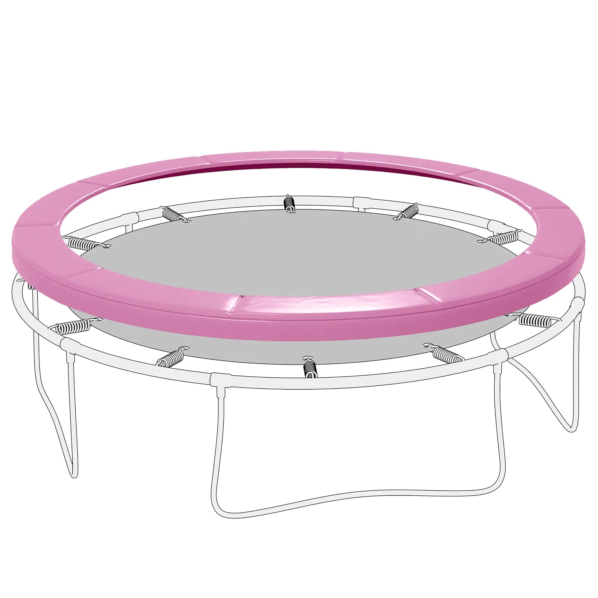 14FT Trampoline Spring Cover, Waterproof, Tear-Resistant, Pink Trampolines Pink at Gallery Canada