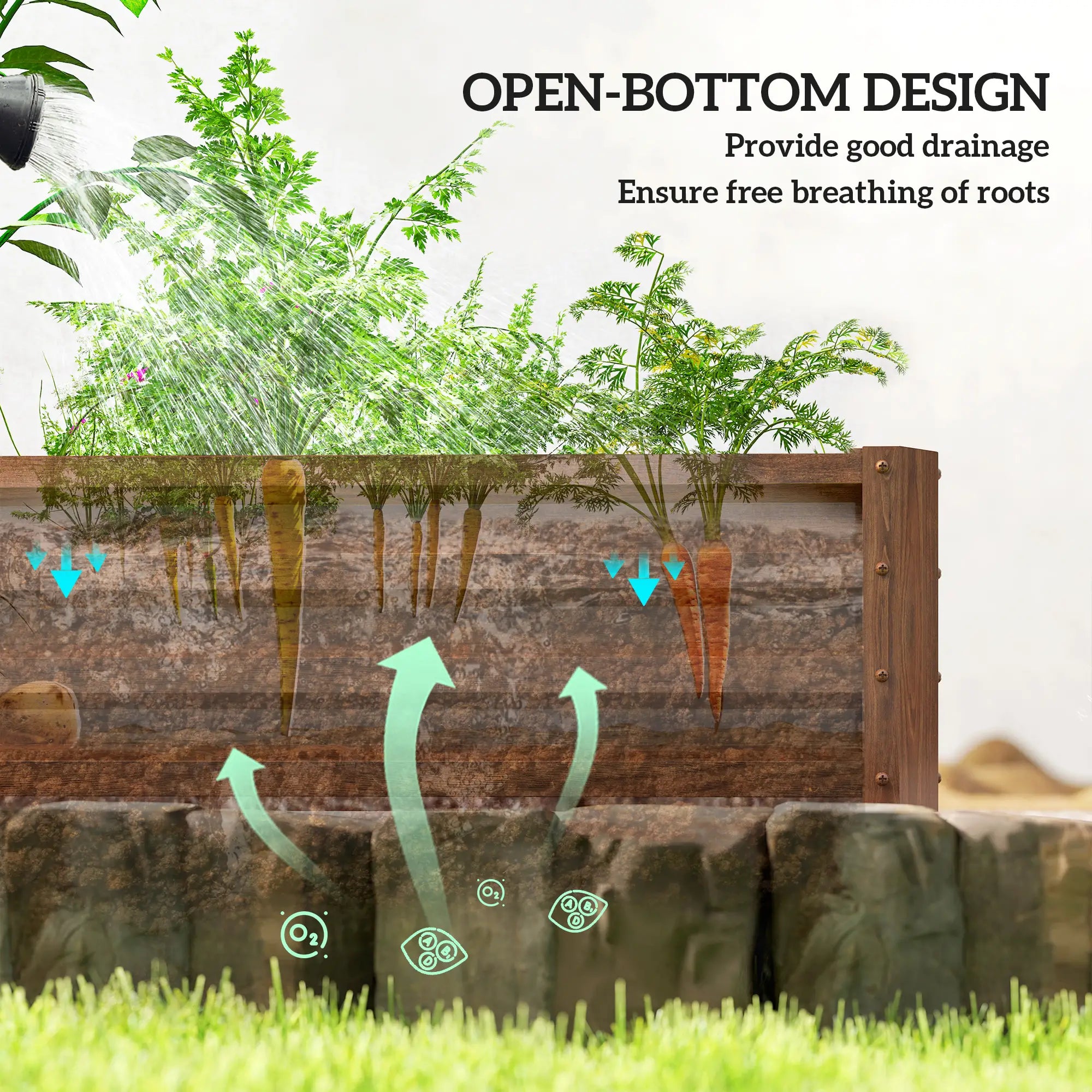 L-Shaped Raised Garden Bed, 82