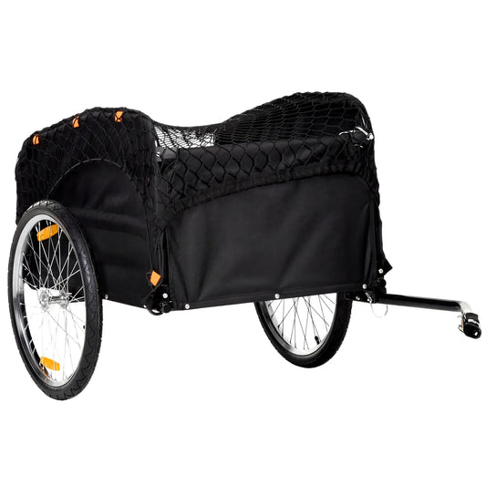 Remorque de vélo cargo, 45 gallons, roues de 20", filet de chargement, réflecteurs
