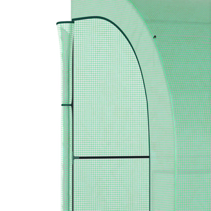 Walk-in Lean-to Greenhouse, 10' x 5' x 7', PE Cover, Green Greenhouses at Gallery Canada