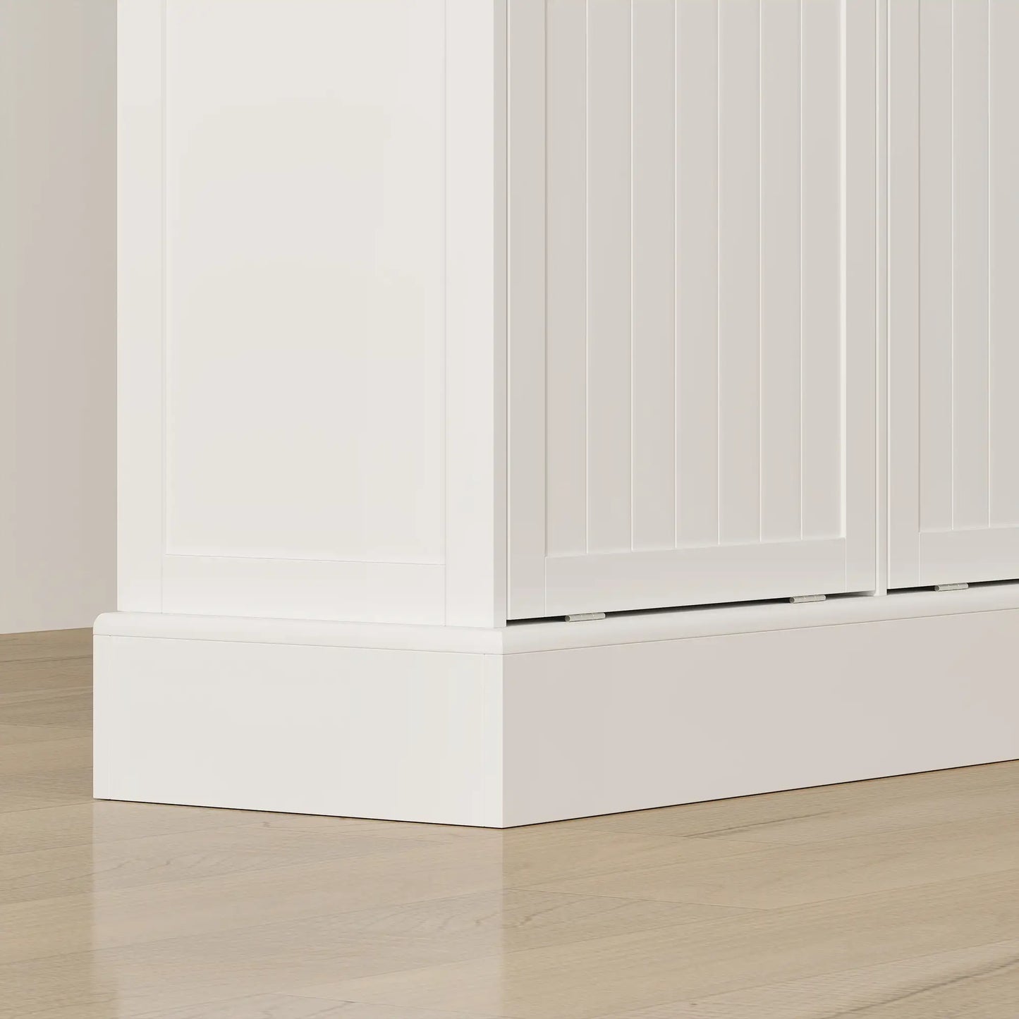 Kitchen Cabinet With Charging Station, 2 Tilt Out Cabinets, Microwave Stand, White Kitchen Pantry Cabinets at Gallery Canada
