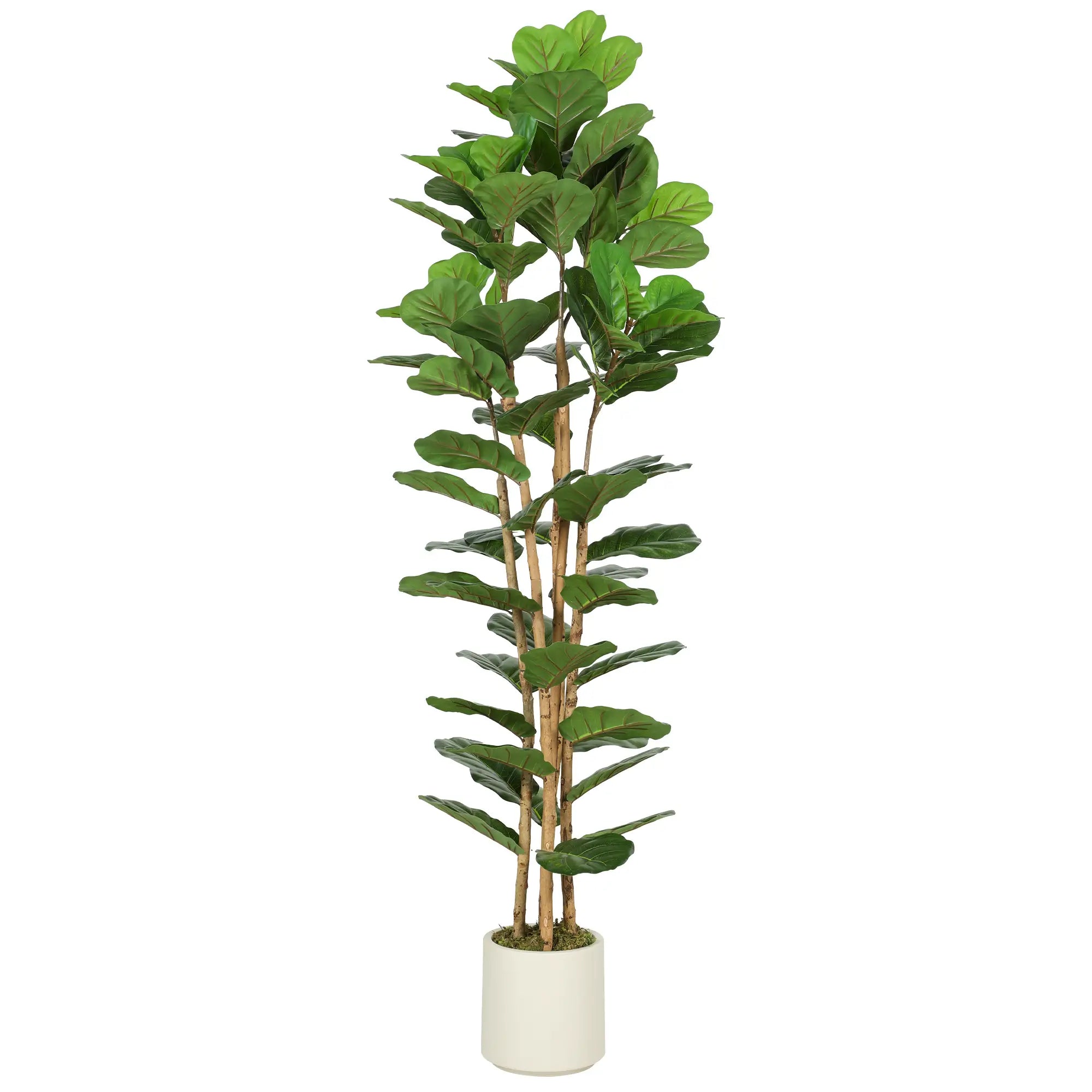 6FT Artificial Fiddle Leaf Fig Tree, Fake Potted Tree, Green Artificial Trees at Gallery Canada