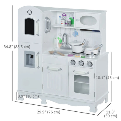 Large Kids Kitchen Playset, Telephone, Water Dispenser, Cooking Set Play Kitchen at Gallery Canada