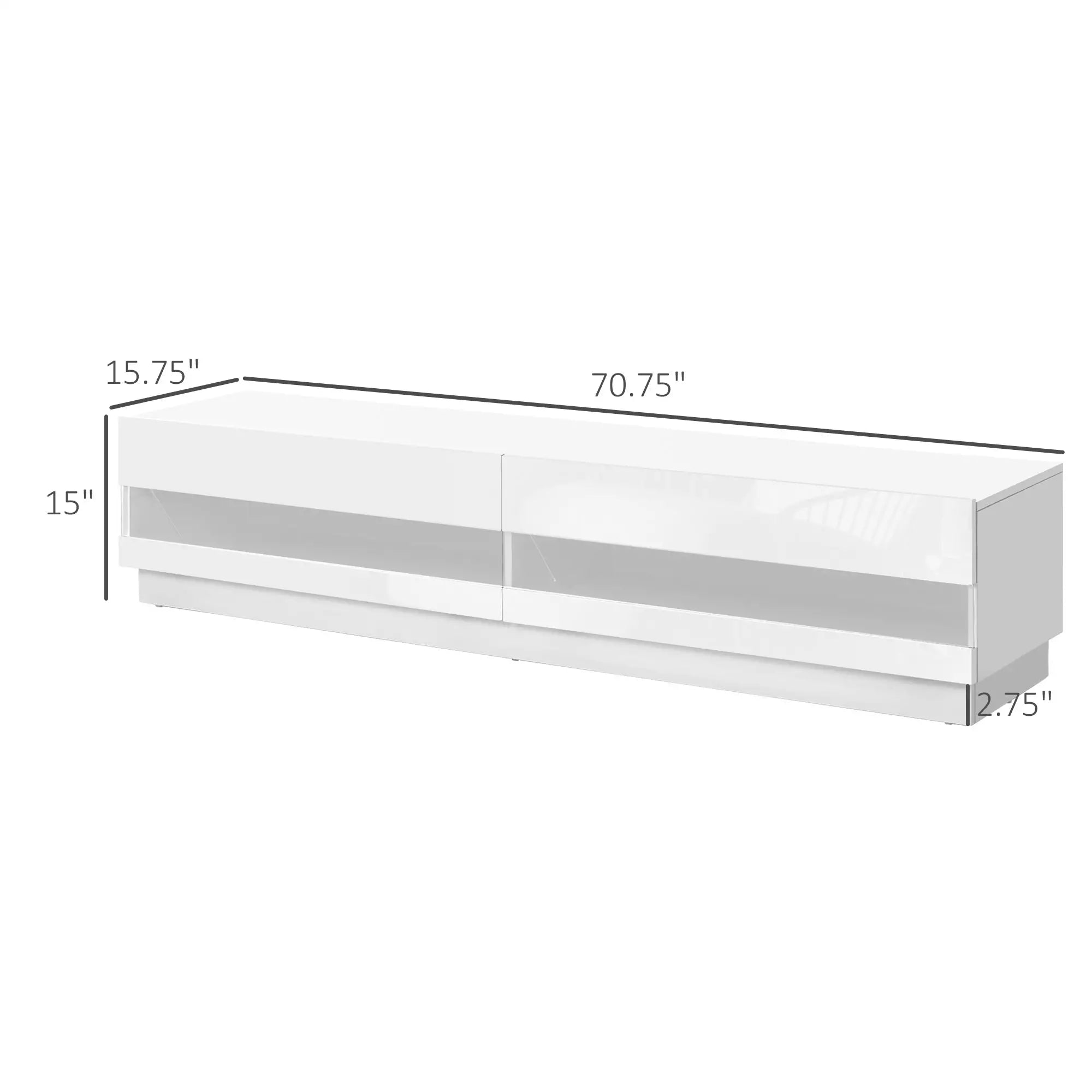 Lighted TV Stand for 75