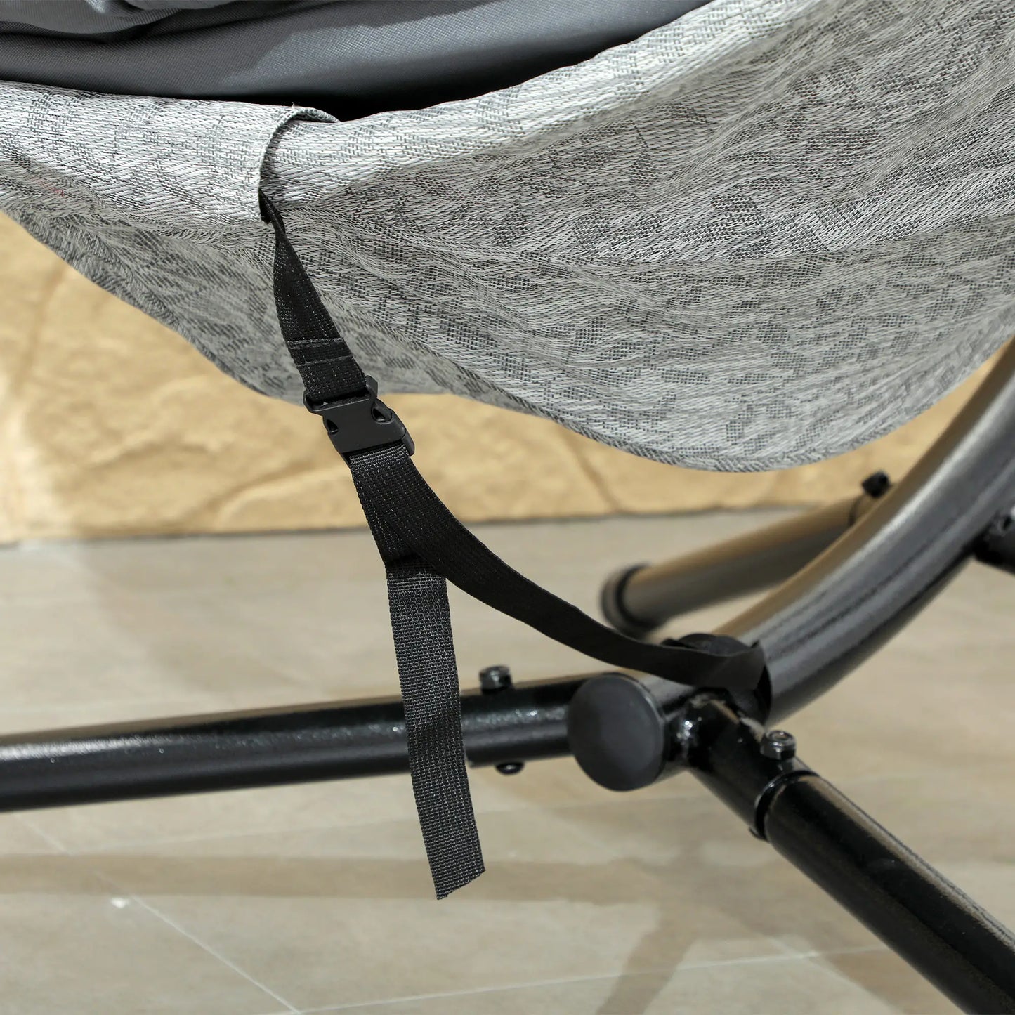 Egg Chair, Folding Basket, Hanging Swing with Stand, Cushions, Grey Patio Swings with Stand at Gallery Canada