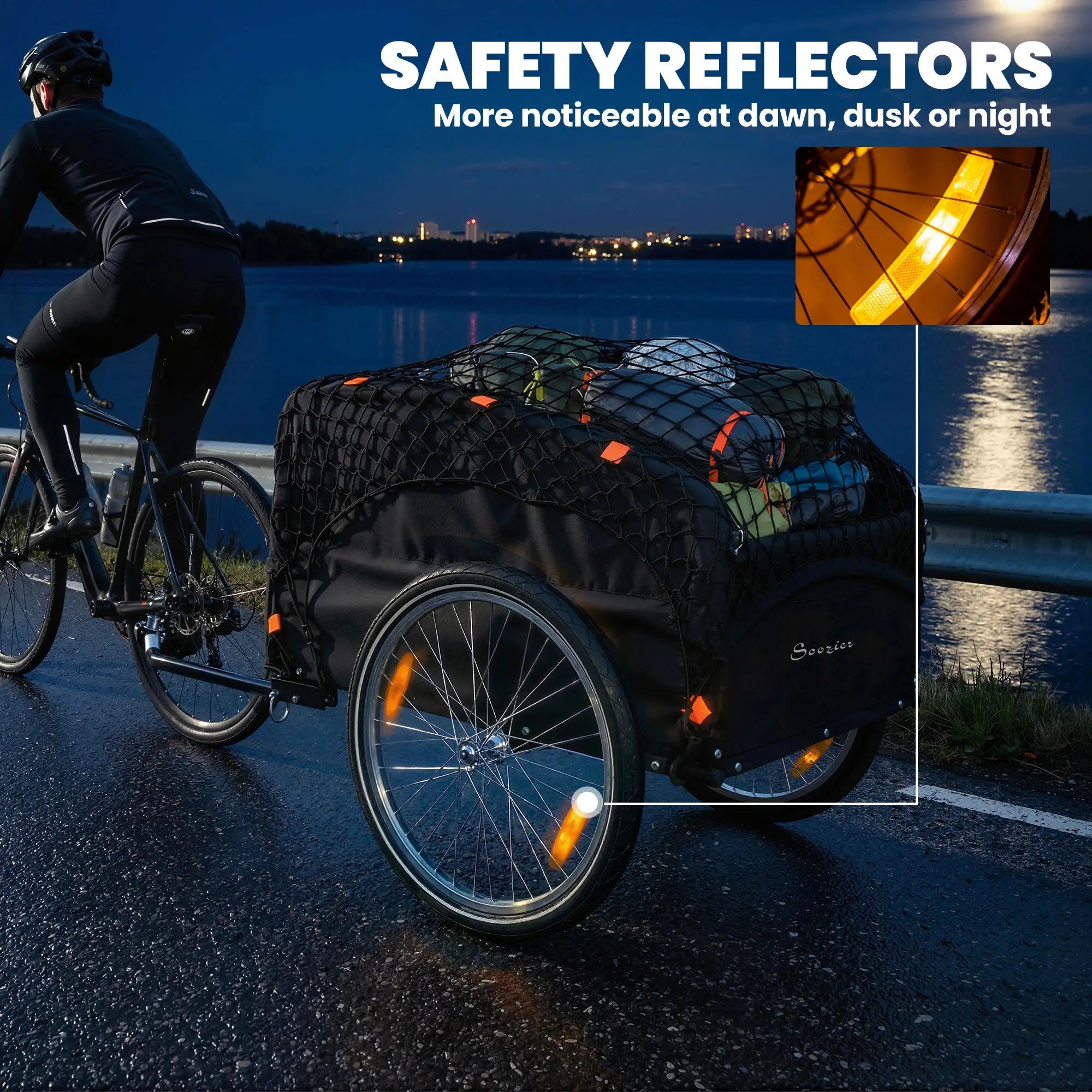 Bike Cargo Trailer, 45 Gal, 20
