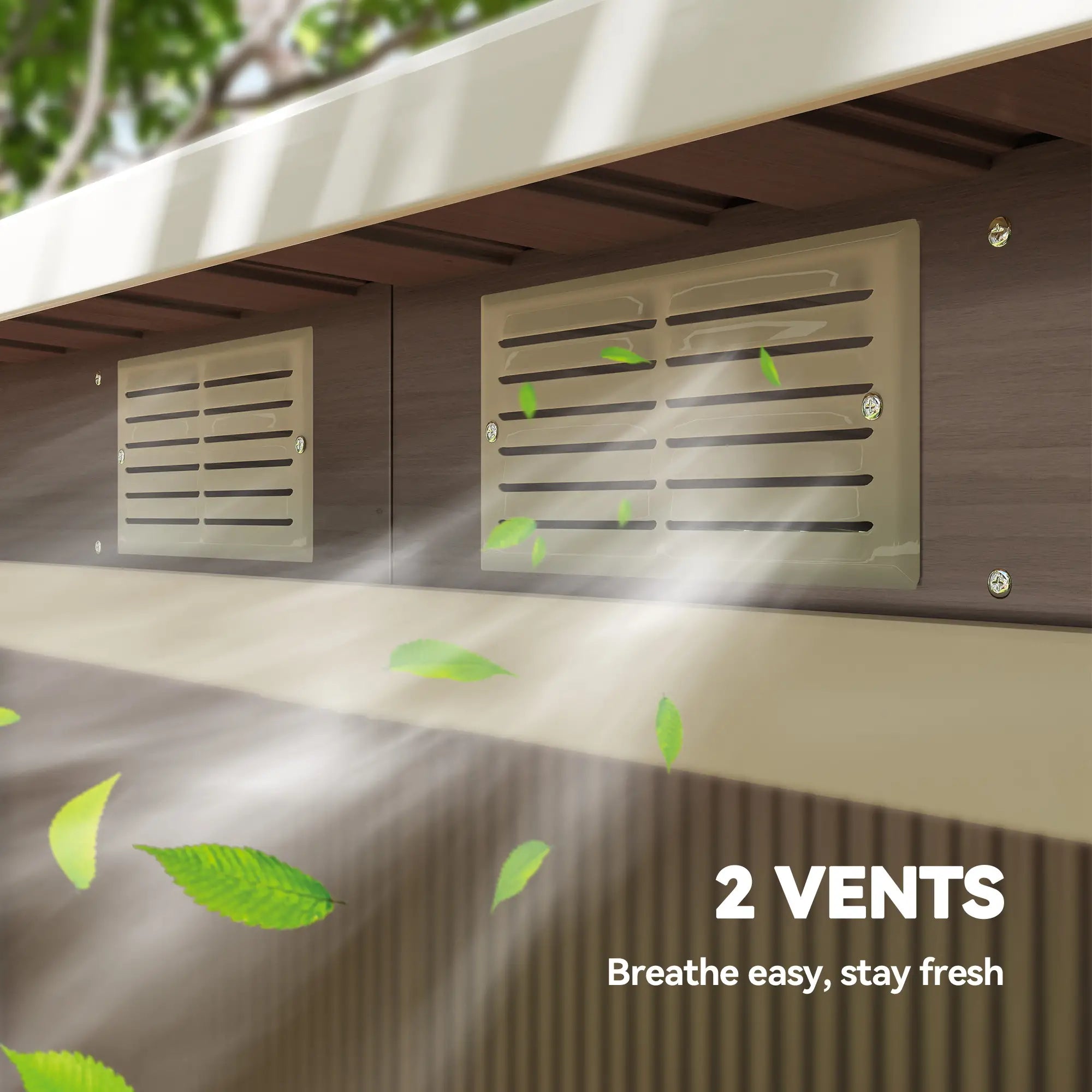 9' x 4' Metal Storage Shed, Foundation Kit, Ventilation, Light Grey Sheds at Gallery Canada