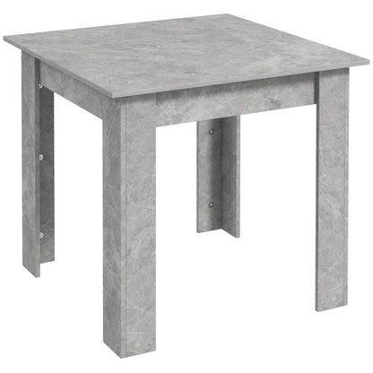 Square Dining Table, Modern Faux Cement Effect, Small Kitchen Table, Cement Grey Dining Tables at Gallery Canada