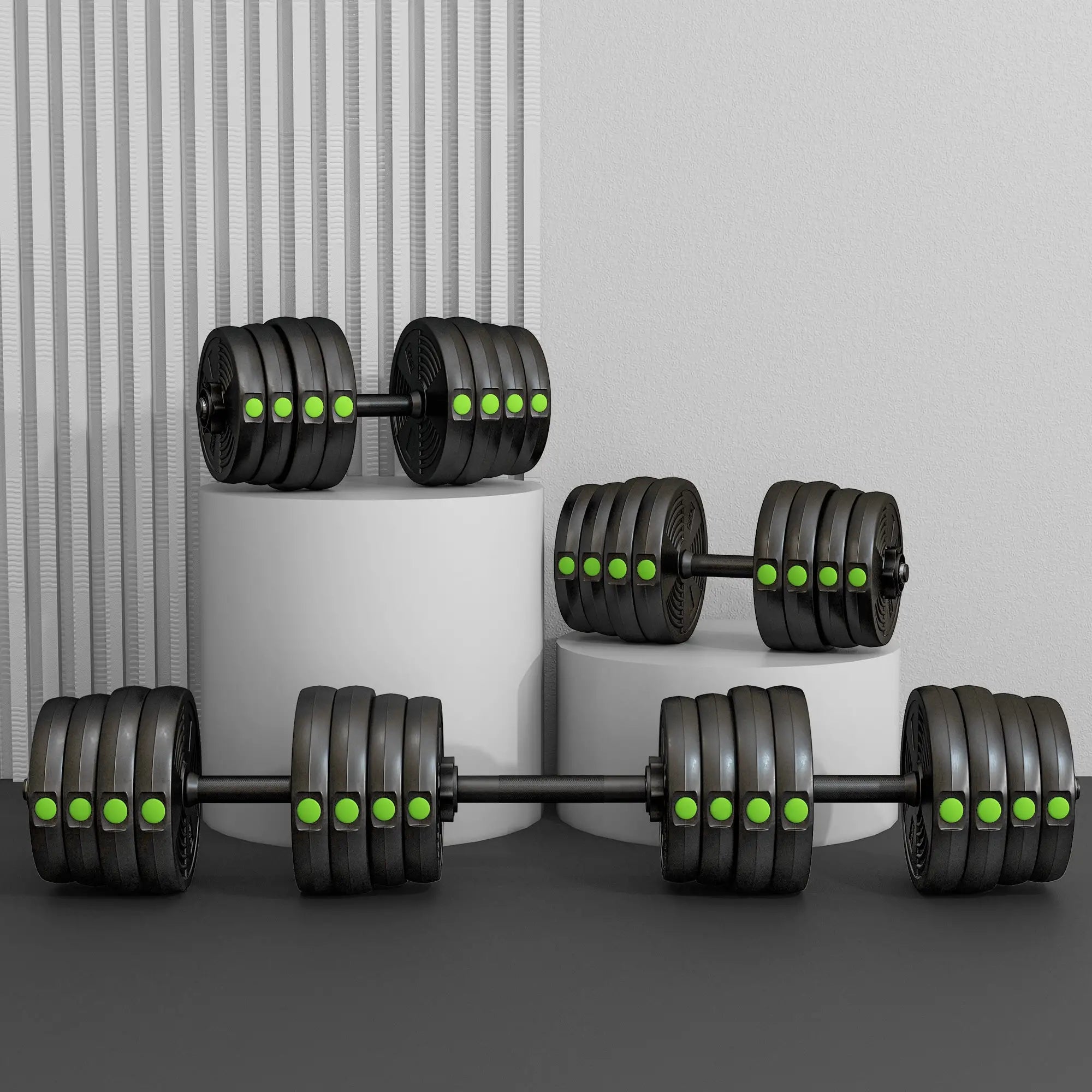 66LBS Adjustable Barbell Dumbbells Set, Non-Slip Handles, Home Gym Dumbbells & Barbells at Gallery Canada