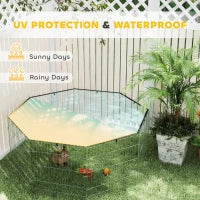 Enclos pour animaux de compagnie pliable avec couvercle supérieur, enclos pour chien portable et robuste