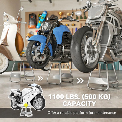 Universal Dirt Bike Stand, 1100 lbs, Detachable, Anti-Skid, Steel, Grey Automotive at Gallery Canada