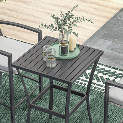 3pc Rattan Patio Bar Table, Chairs with Cushions, Bar Furniture Bistro Sets at Gallery Canada