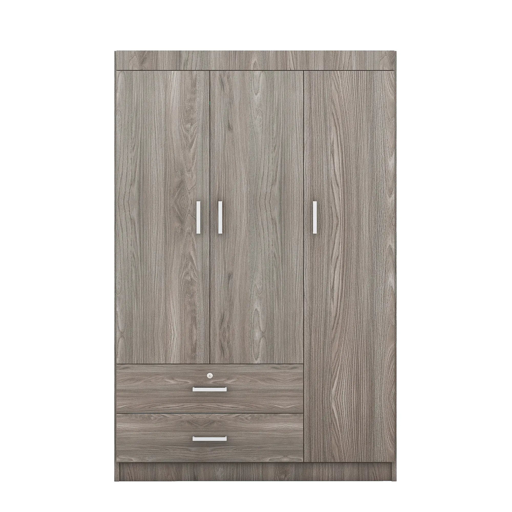 Modern Wardrobe, 2 Drawers, MDF, Hanging Rail, 41.5
