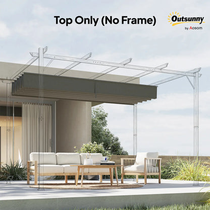 8.5' x 11.5' Pergola Canopy Replacement, Fit 10' x 13' Frame, Light Grey Gazebo Canopy Replacement at Gallery Canada