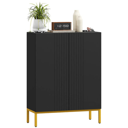 Shoe Storage Cabinet, Adjustable Shelves, Soft-Close Hinges, 15-20 Pairs, Black Shoe Storage Cabinets & Racks at Gallery Canada