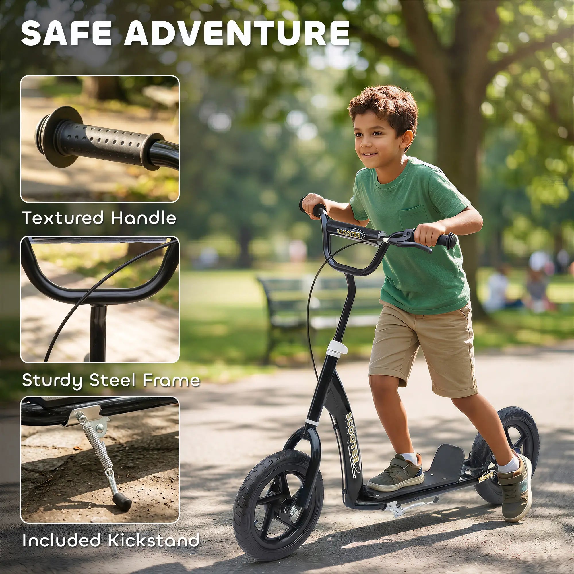 Kids Scooter, Street Bike, 12'' Tire, 5-12 Years, Black Scooters at Gallery Canada