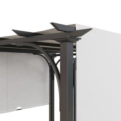 10' x 10' Outdoor Pergola, Steel Frame, White Pergolas at Gallery Canada