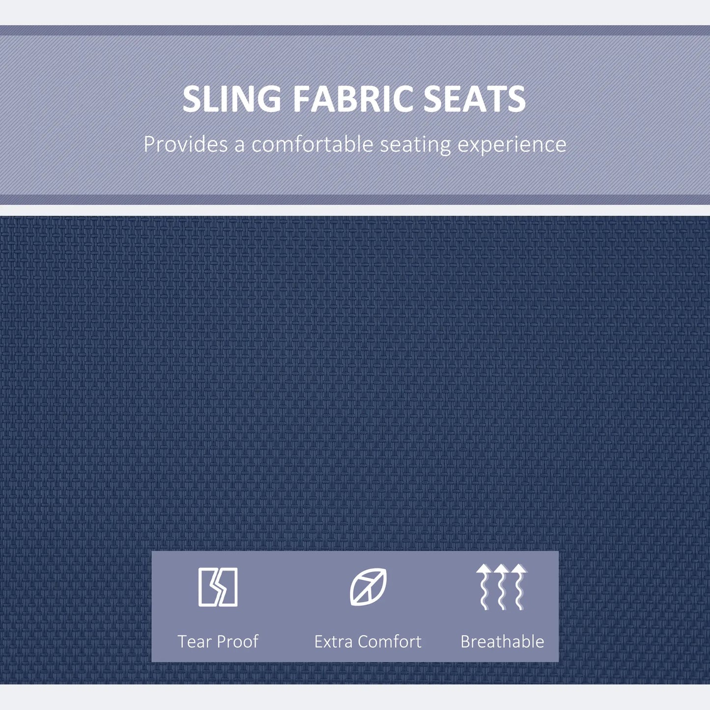 3-Seater Outdoor Swing Bench, Adjustable Canopy, Dark Blue Porch Swings with Canopy at Gallery Canada