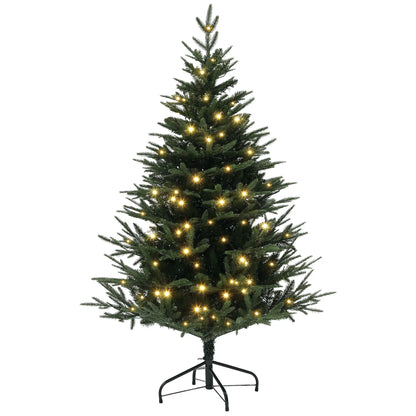 5ft Prelit Artificial Christmas Tree, Steel Base, Warm White LED Pre Lit Christmas Trees at Gallery Canada