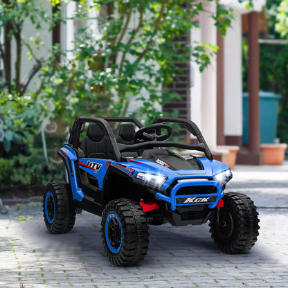 2 Seater 24V 7AH Ride on Truck, Electric Car for Kids, Blue Electric Toy Cars at Gallery Canada