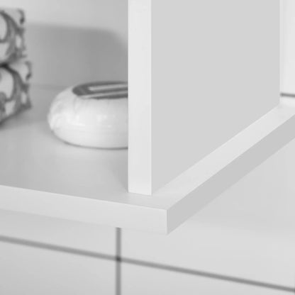 Wall Mount Bathroom Cabinet, 2 Door Storage Organizer with Shelf, White Wall Mounted Cabinets at Gallery Canada