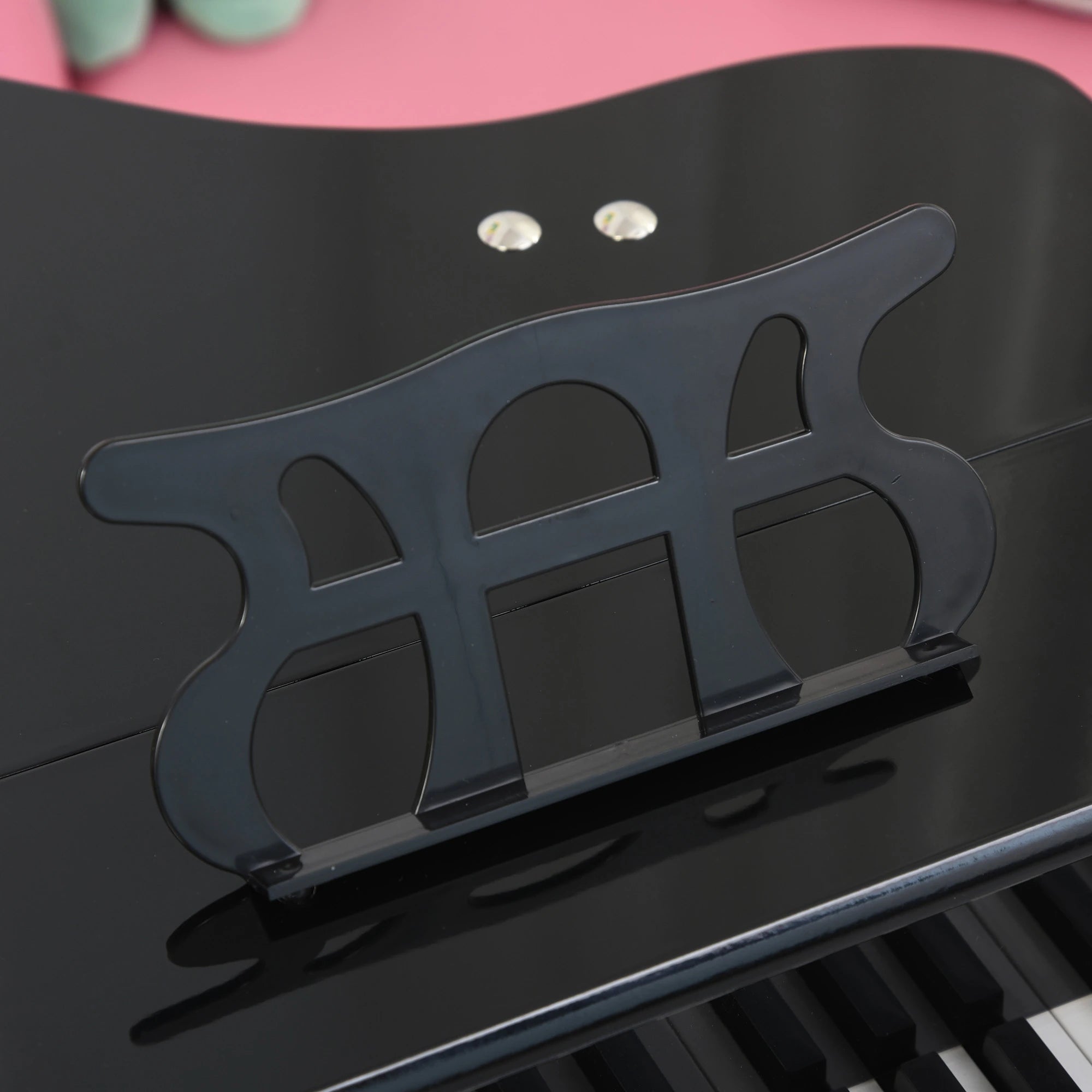 Modern Kids Piano, 30 Keys, Set of 2, Mini Toy, Grand Piano with Stand, Black Electronic Musical Pianos at Gallery Canada