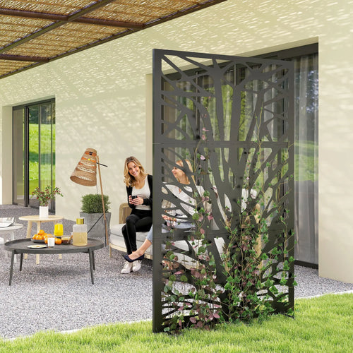 Metal Outdoor Privacy Screen, 72