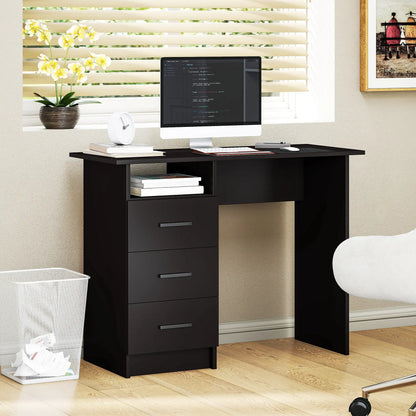 Computer Desk with Storage, 39 Inch, Black Computer Desks at Gallery Canada