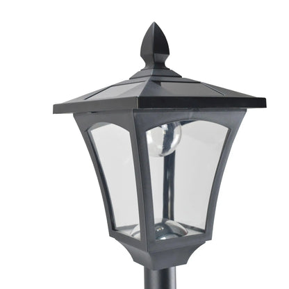 Solar LED Streetlight, 40 Lumens, Waterproof, 63"H, Black Solar Post Lamps at Gallery Canada