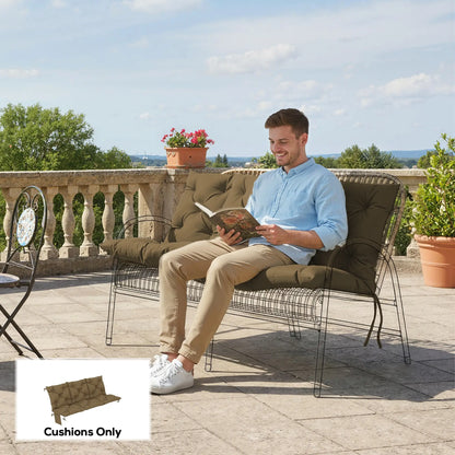 Water-Repellent Bench Cushion, 59.1" x 39.4", Khaki Patio Chair Cushions at Gallery Canada